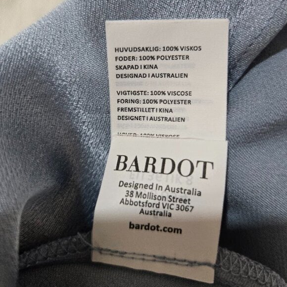 NWT Bardot Lorenza Midi Dress in Dustblue Size 4 - Picture 10 of 12